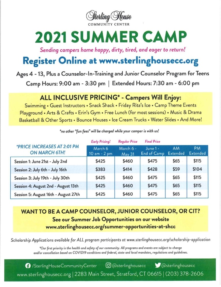Summer Camp at Sterling House: Sign Up Now
